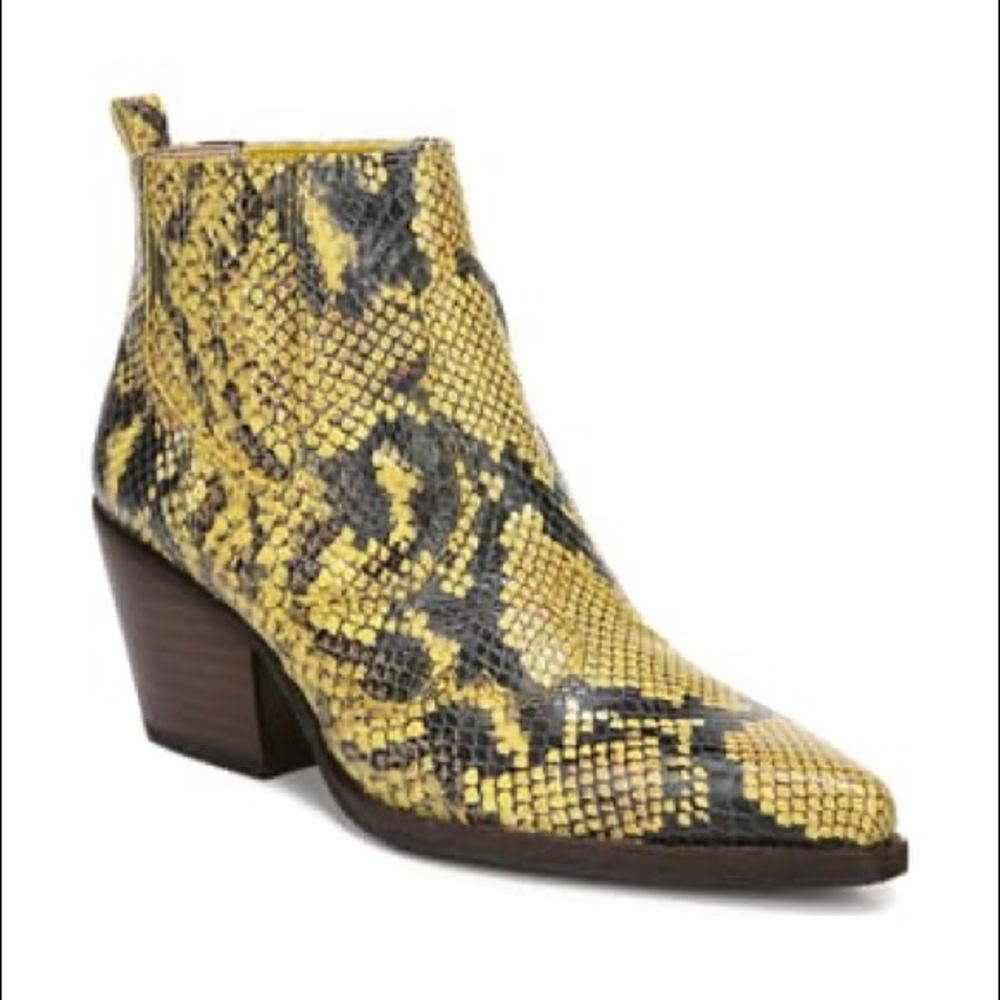 NEW Sam Edelman Winona Snake Print Ankle Boot